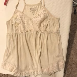 Ladies cute, cotton, detailed top